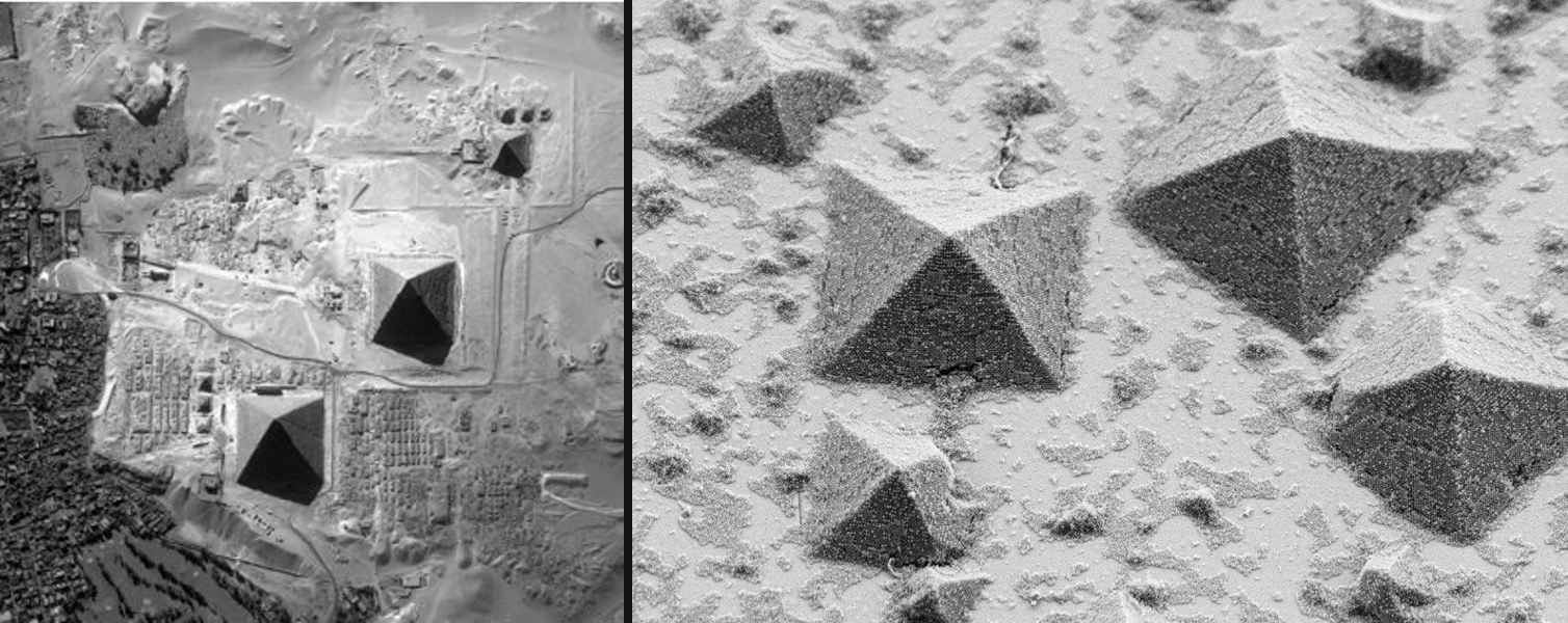 Giza plateau vs crystal growth
