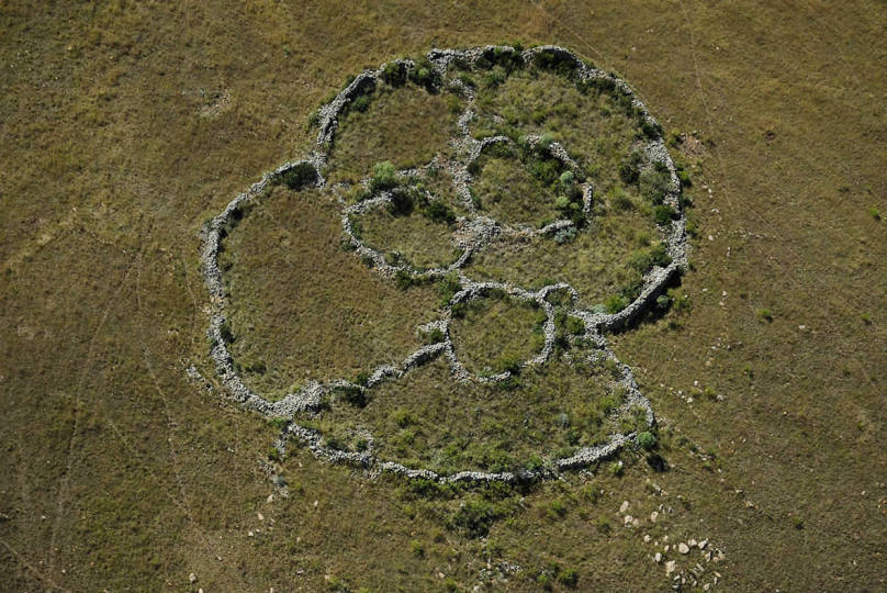 South African stone circle ruins